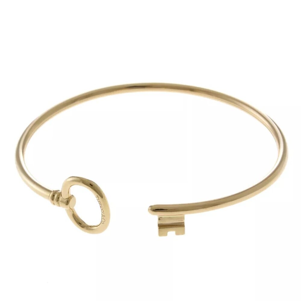 TIFFANY&Co. Bangle K18 Pink Gold key wire used